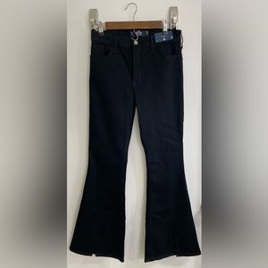 Hollister High-Rise Black Split Hem Vintage Flare Jeans Size 7